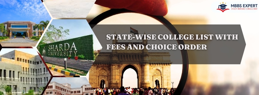 State-Wise College List With Fees And Choice Order